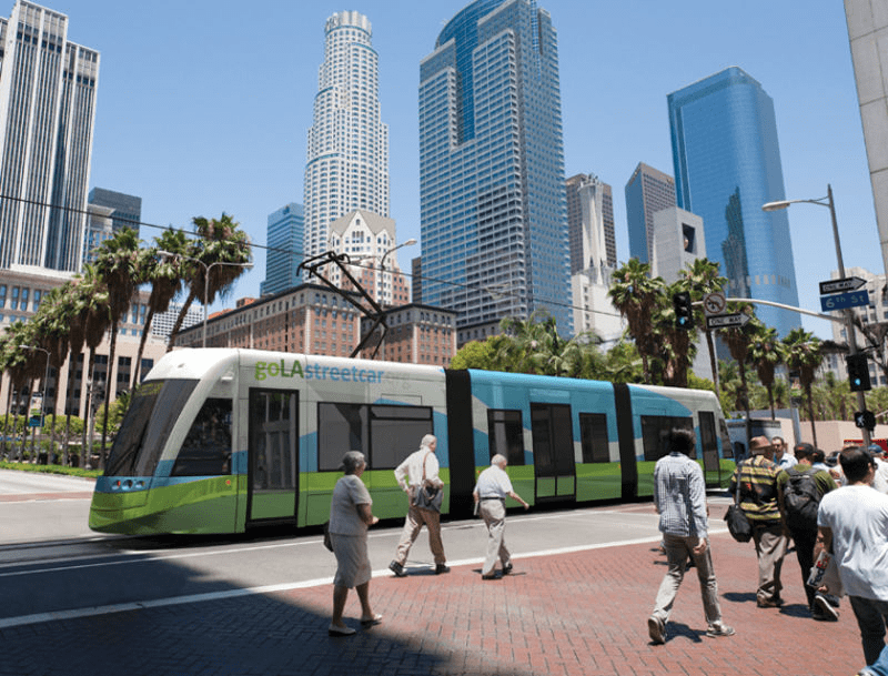 洛杉矶城市电车规划启动 第五大道豪华公寓项