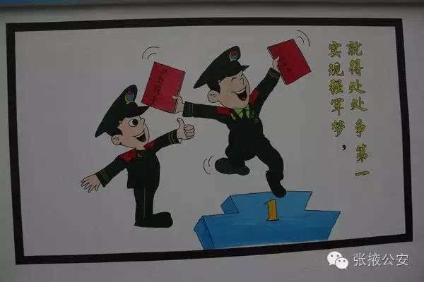 张掖:精心绘制警营漫画墙激励消防官兵 - 3023