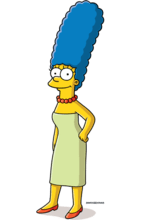 marge simpson(玛姬·辛普森)辛普森一家中的父亲,一人养着全家.