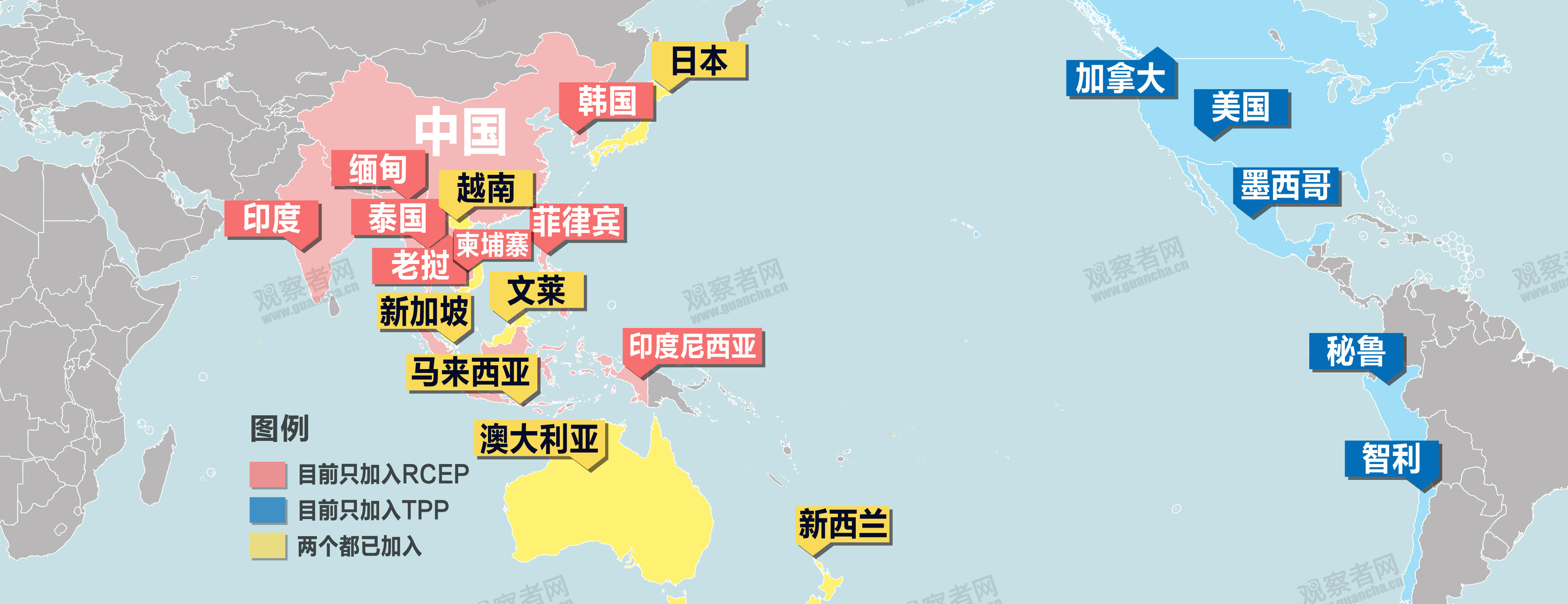 全面经济伙伴关系协定(rcep)和在apec基础上建设的亚太自贸区(ftaap