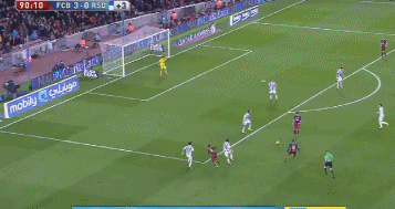 巴萨4-0黑社会 梅西内马尔苏亚雷斯三箭齐发