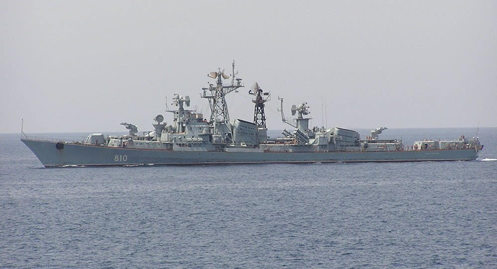 俄罗斯卡辛级驱逐舰"机敏"号土耳其涉事渔船(图片来自网络)另据路透社