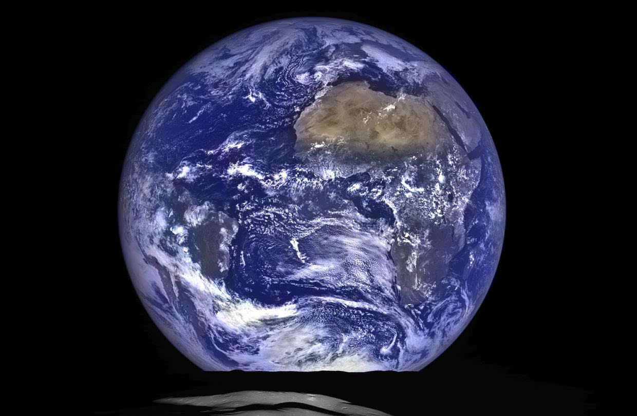 Nasa精美照片 地球从月球水平线上 升起 高清组图