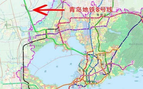 地铁8号线从五四广场直通新机场 青荣铁路青岛方向2016通车