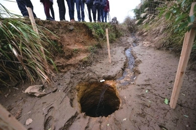 湖南采矿空区20年坍塌近50次 17口水井一夜干涸