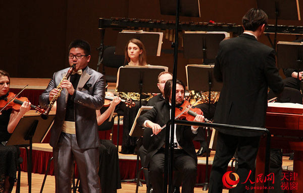 潍坊2016新年音乐会青年单簧管演奏家沈恬逸搭档波兰乐团