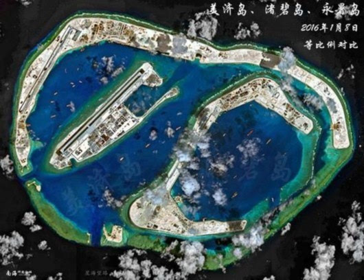 中国南海造岛哪个最大原来是这样的 美济岛能把另7岛都包下(图)