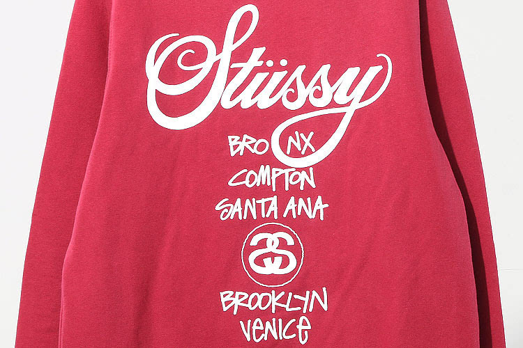 stussy logo印花卫衣