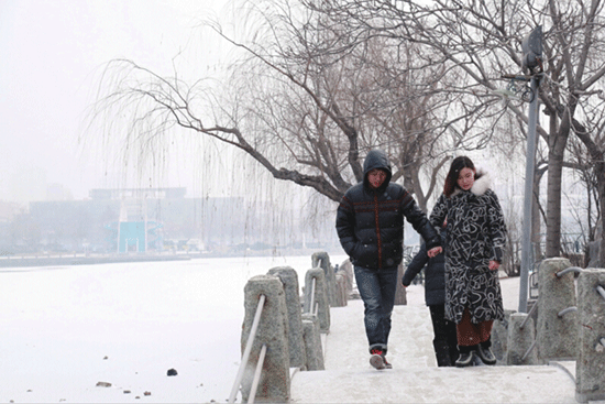 雪中漫步