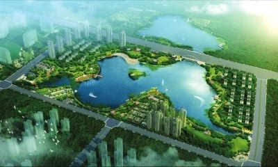 规划建设的平原湖公园占地2000余亩,一期景观工程上半年竣工.