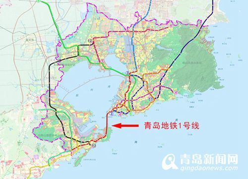 青岛地铁1号线是南北走向线路,为连接黄岛中心区,青岛中心区和城阳