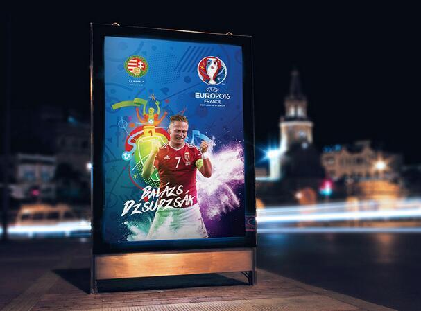 2016欧洲杯24强创意海报 高清版先睹为快