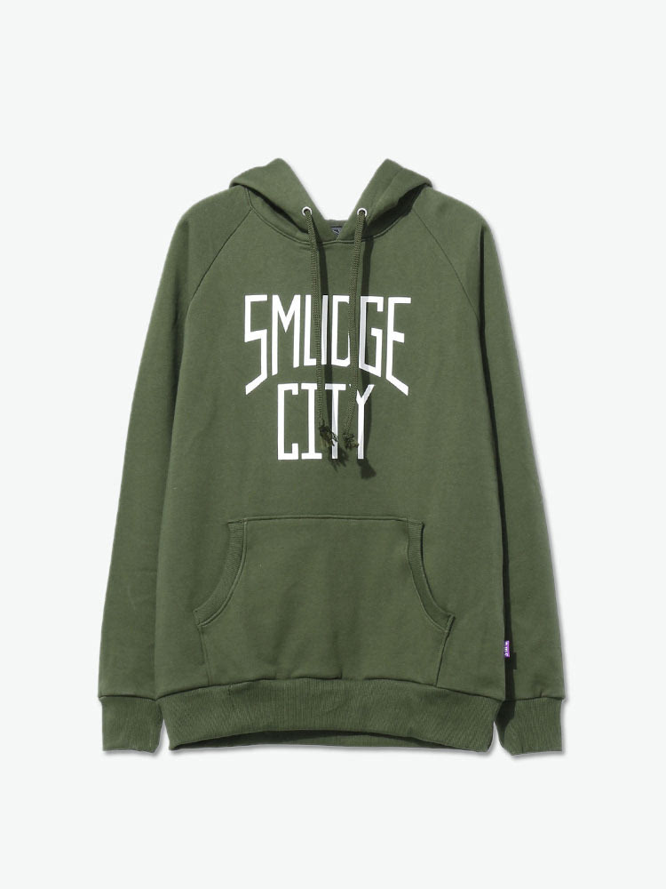 SMG SMUDGECITY Hoodie 军绿色圆领套头卫