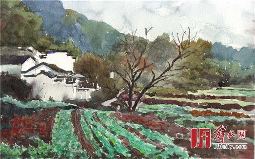 潘耀昌教授是前辈水彩画家潘思同教授之子,既善水彩,又善风景油画.