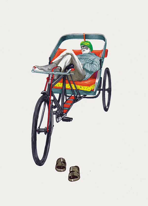 一提到印度自行车就是开挂? 插画带你认识真正的印度自行车