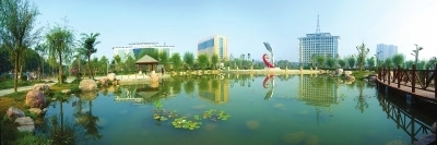 兰考县人民广场一角