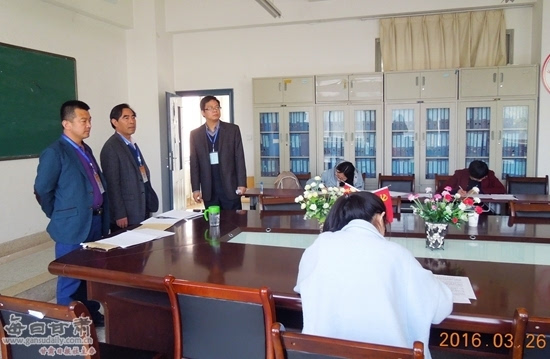 甘肃省教育考试院领导巡视天水师范学院研究生