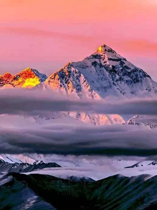 1,喜马拉雅山(中国-尼泊尔):珠穆朗玛峰