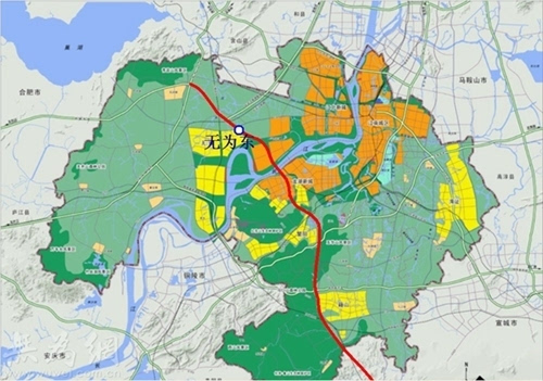 s319二军路是连接无为县,芜湖主城区和合肥市的主要通道.