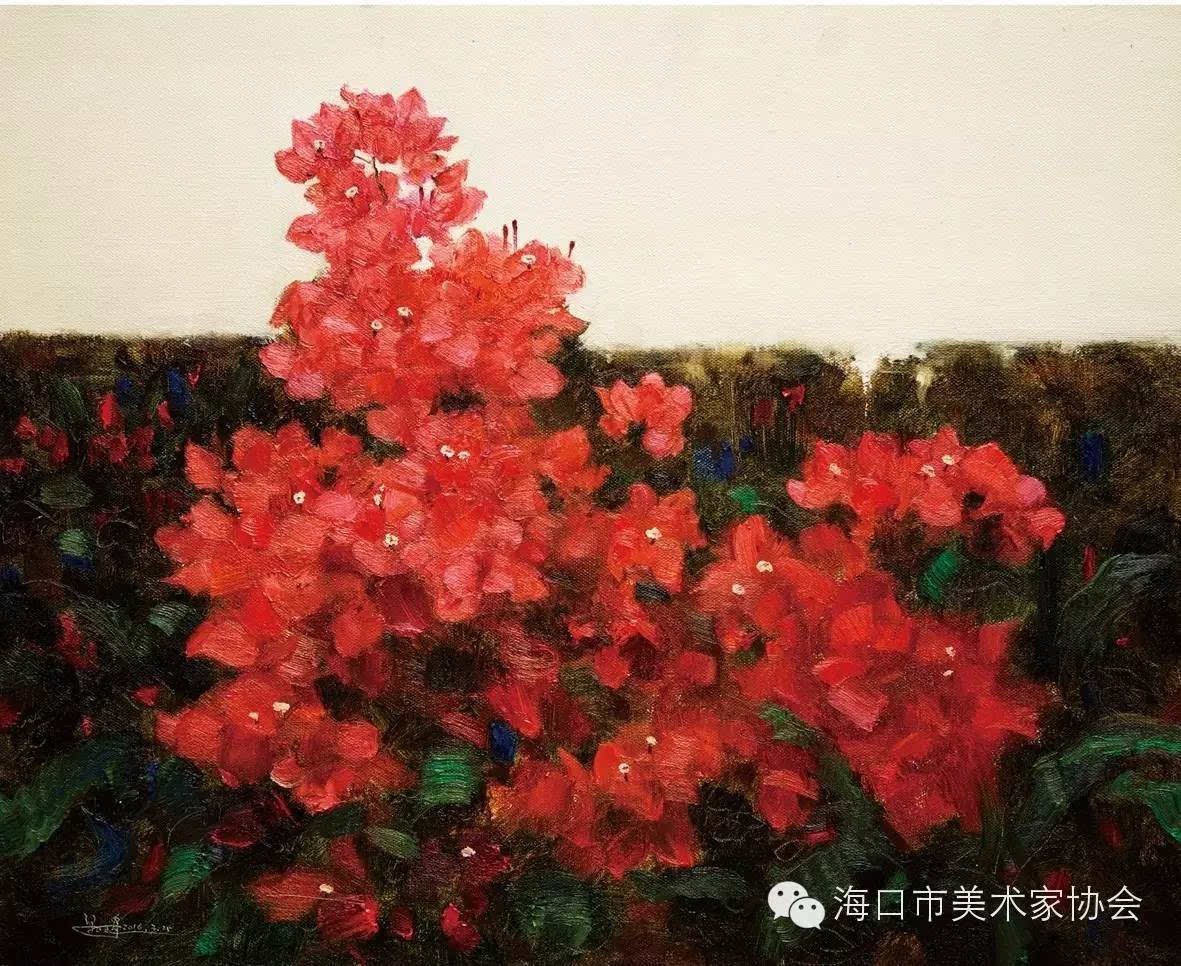 [展览巡礼]画出理想状态的你我他 椰树下的三角梅展览