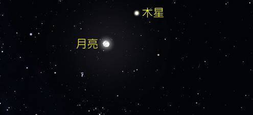 今晚将上演浪漫天文奇观—"木星合月"