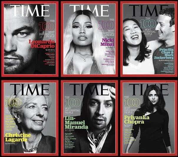 《时代周刊》公布出2016年度"全球最具影响力人物",今年共有6位华人