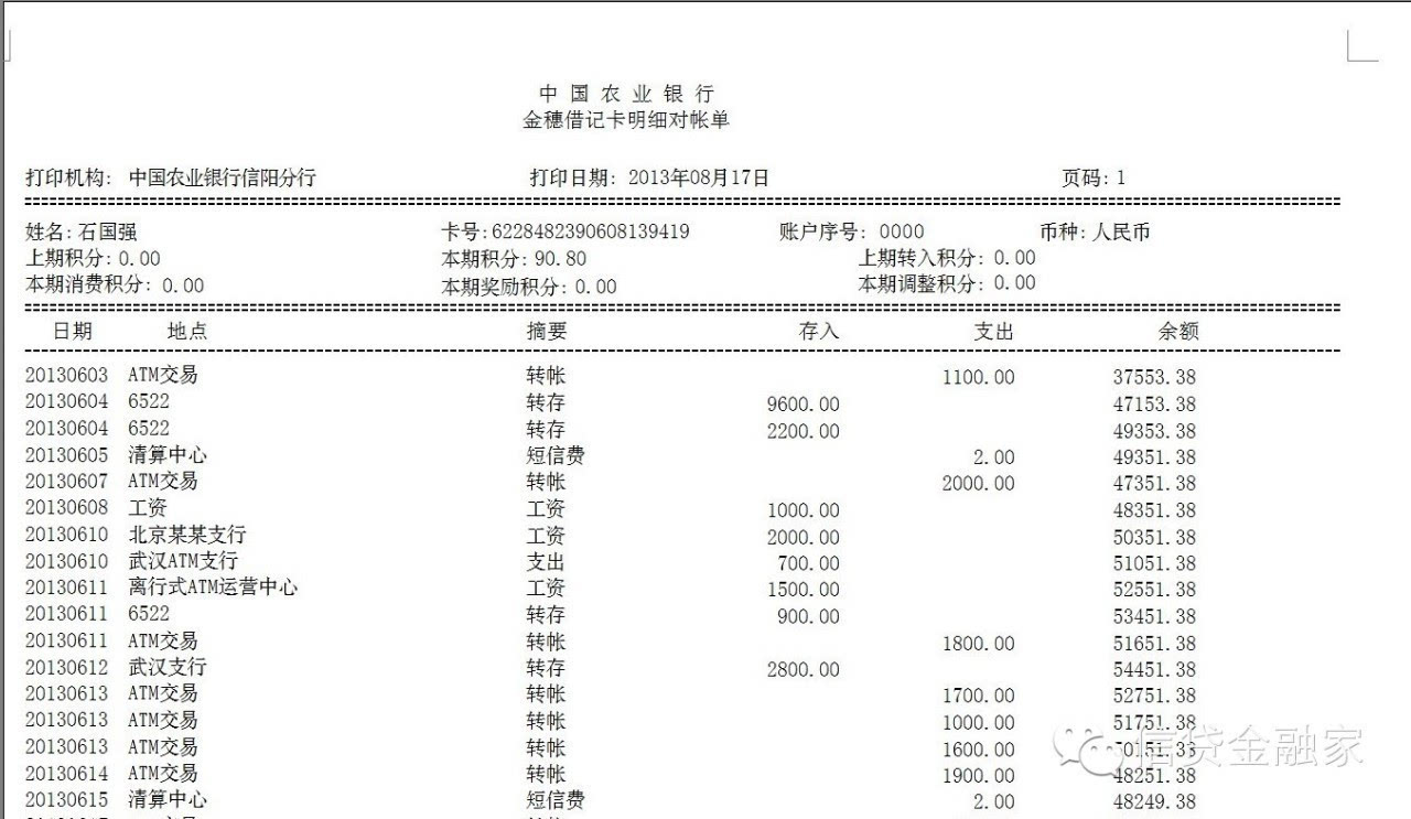 敏锐观察 \/ 第13期 \/ [银行流水]里那些不能说的