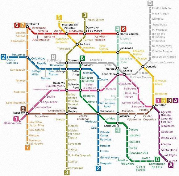 世界最复杂的15张地铁图:北京上海都在