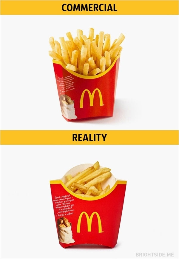麦当劳“照片vs现实”对比:说多了都是泪 - 微信公众平台精彩内容 - 微信邦