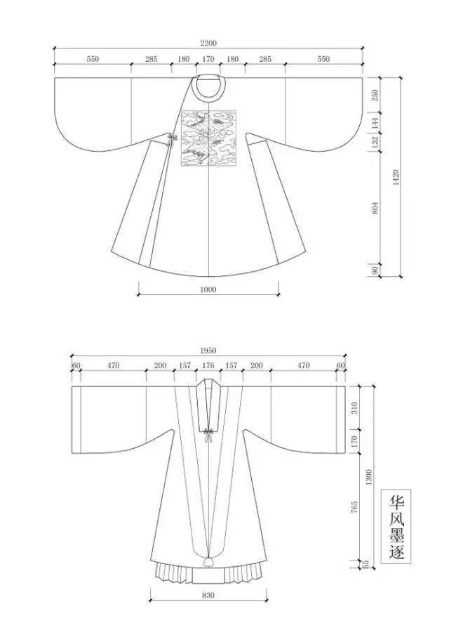 干货|现代汉服裁剪参考图集