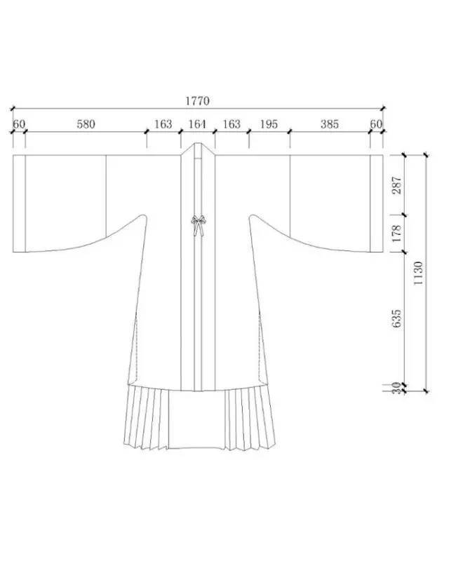 干货|现代汉服裁剪参考图集