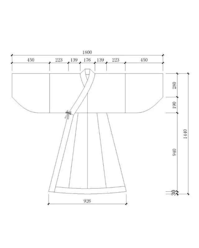 干货|现代汉服裁剪参考图集