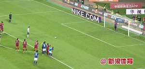 门将破门!关震百场中罚进点球 永昌1-0上港|gif