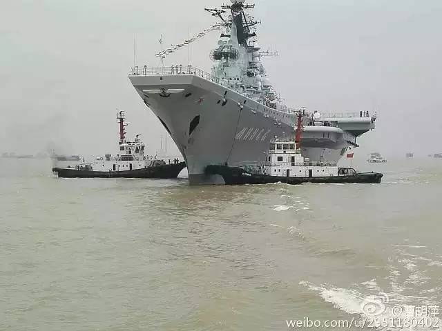 [今日发现]有一艘航空母舰驶入长江|距张家港已不足20公里
