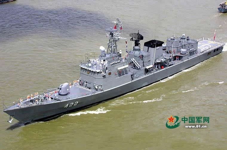 舰于1994年下水,1995年服役,由上海中华造船厂建造,为f25t型护卫舰,为