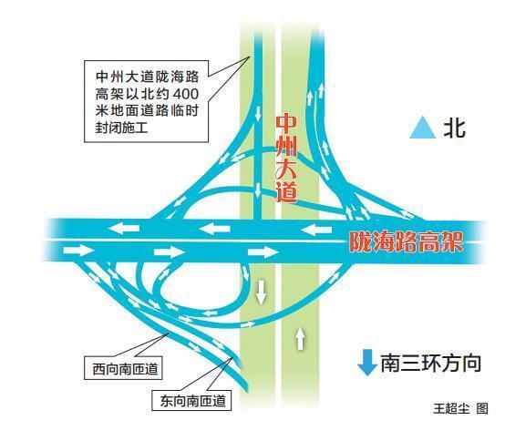 郑州中州大道跨陇海铁路高架桥下月底有望通车