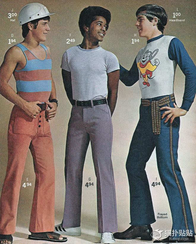 美国70年代男士广告这么时髦大胆