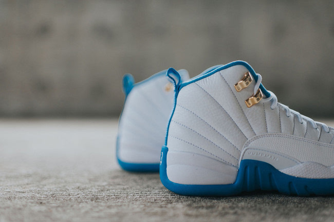 北卡蓝 air jordan 12 gs "university blue" 将于