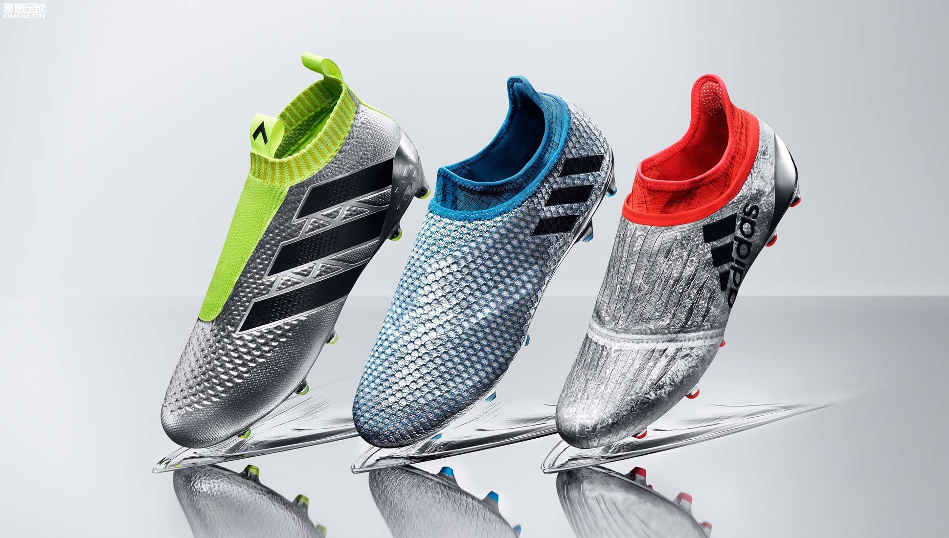阿迪达斯发布全新水银系列足球鞋犹如披上了