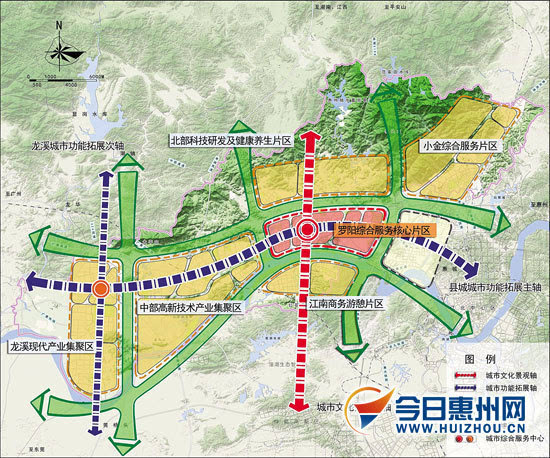 博罗县城规划扩围至447平方公里 罗阳龙溪设街道