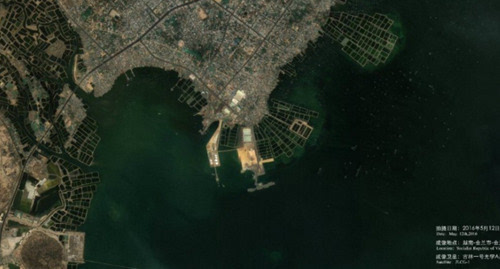 卫星高清拍美军港