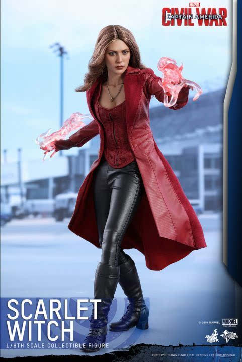 hot toys《美国队长3:英雄内战》绯红女巫 scarlet witch 1/6 人偶