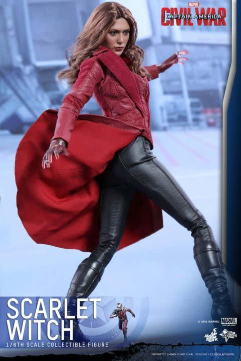 hot toys《美国队长3:英雄内战》绯红女巫 scarlet witch 1/6 人偶