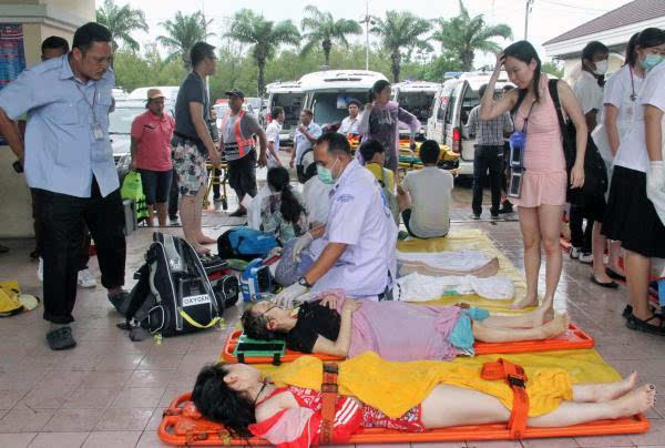 泰国快艇相撞事故确认中国游客2死34伤,警方称