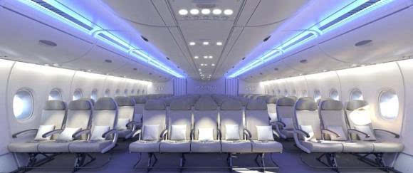 前后间距保持不变,但空客 a380 座椅宽度可能会变小