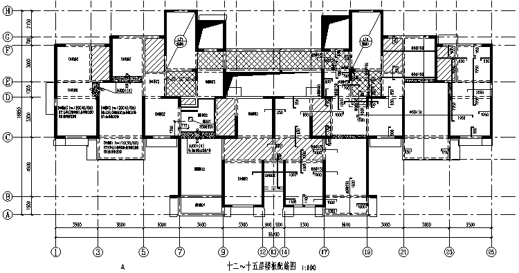 预制板结构平面图(非图集)