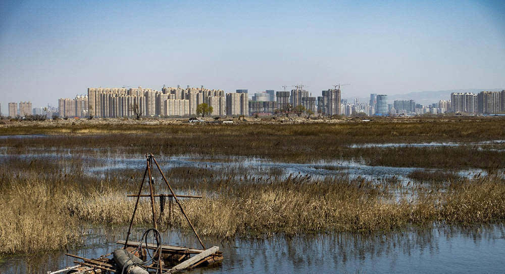 晋阳湖景色