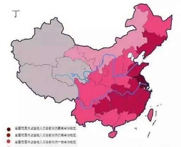 中国姓氏人口分布图最新揭秘, 看看你的姓氏大