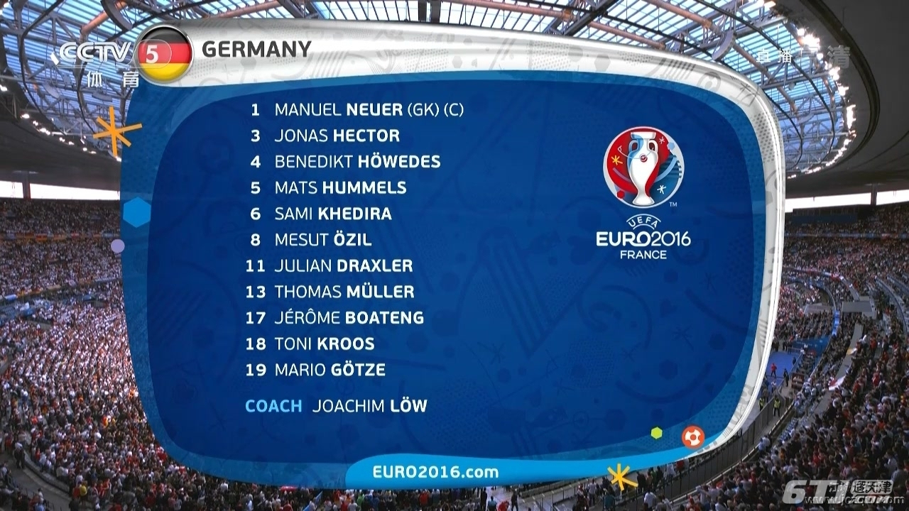 6月17日欧洲杯德国vs波兰比赛视频央视录像重