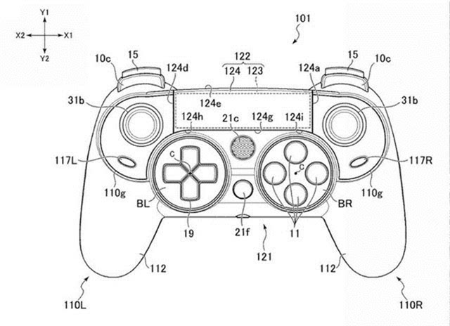 按键更多!索尼性能版ps4手柄专利图曝光